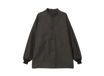 NEEDLES Stand Collar Army Shirt - Back Sateen "Black"