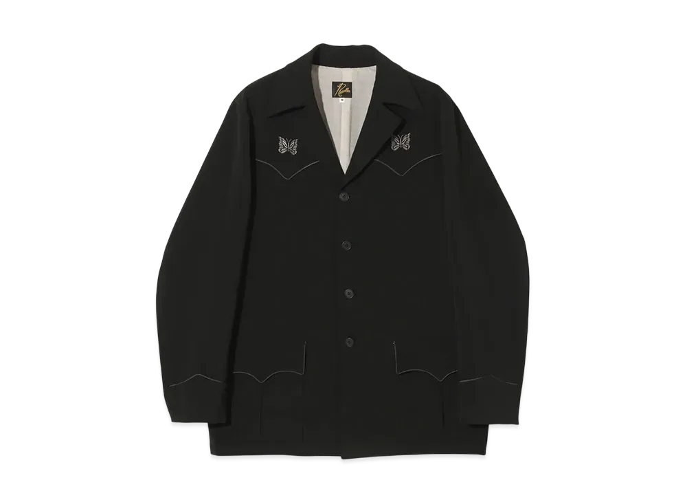 NEEDLES Western Leisure Jacket - Poly Double Cloth "Black"