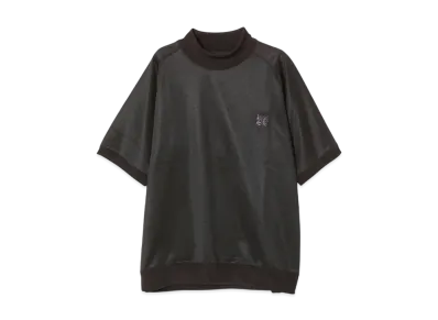 NEEDLES S/S Mock Neck Shirt - Bright Jersey "Gray"