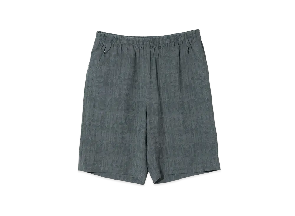NEEDLES Basketball Short - PE/C Jacquard Cloth "Green"