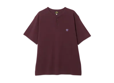 NEEDLES Henry Neck Tee - Cotton Pique "Purple"