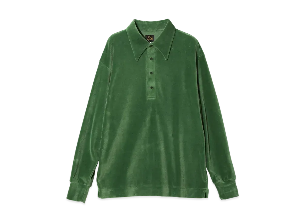 NEEDLES Pullover Shirt - Velour Jersey "Green"
