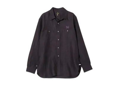 NEEDLES Work Shirt - Linen Chambray "Purple"