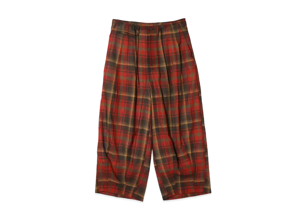 NEEDLES H.D. Pant- Military - W/N Madras Check "Red"