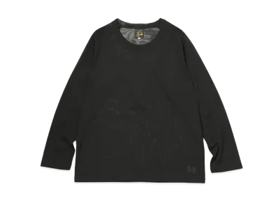 NEEDLES L/S U Neck Tee - Poly Mesh "Black"