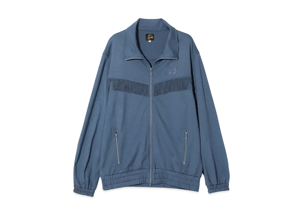 NEEDLES Fringe Track Jacket - Rayon Jersey "Blue"