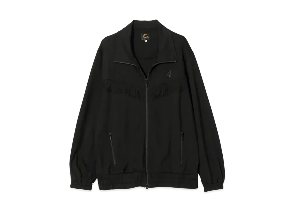 NEEDLES Fringe Track Jacket - Rayon Jersey "Black"