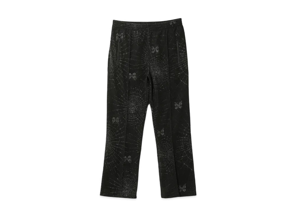 NEEDLES Track Pant - Pile Jacquard / Spider Web "Black"