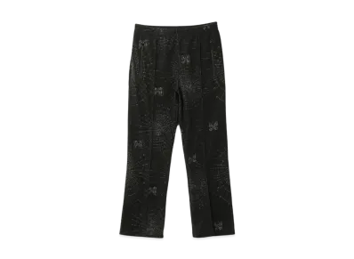 NEEDLES Track Pant - Pile Jacquard / Spider Web "Black"