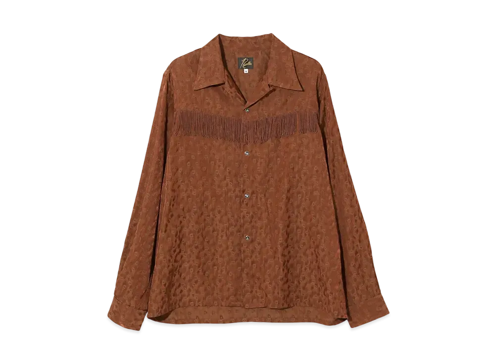 NEEDLES Fringe Shirt - R/C Leopard Jacquard "Brown"