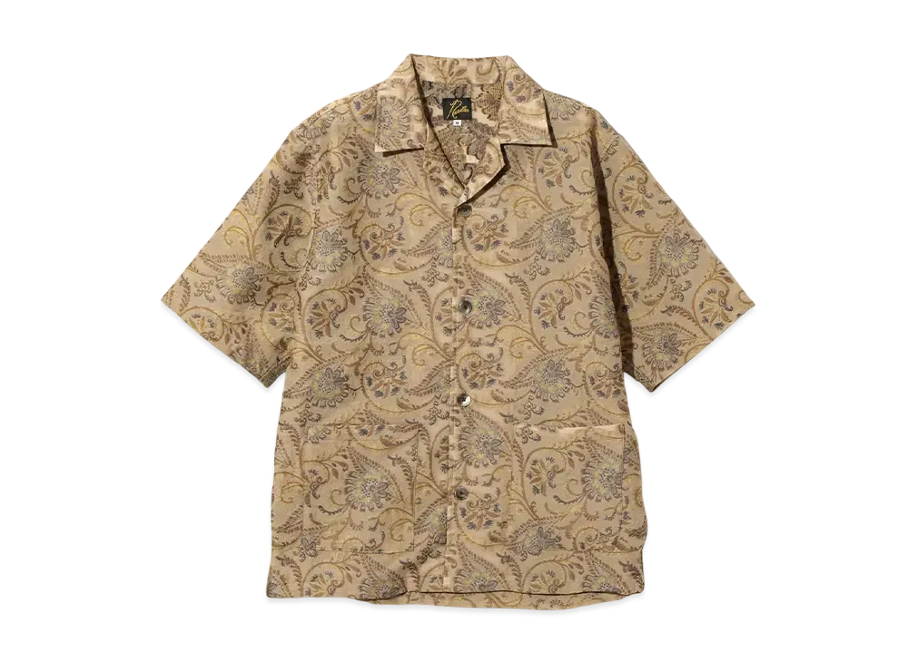 NEEDLES Cabana Shirt - Paisley Jacquard "Brown"