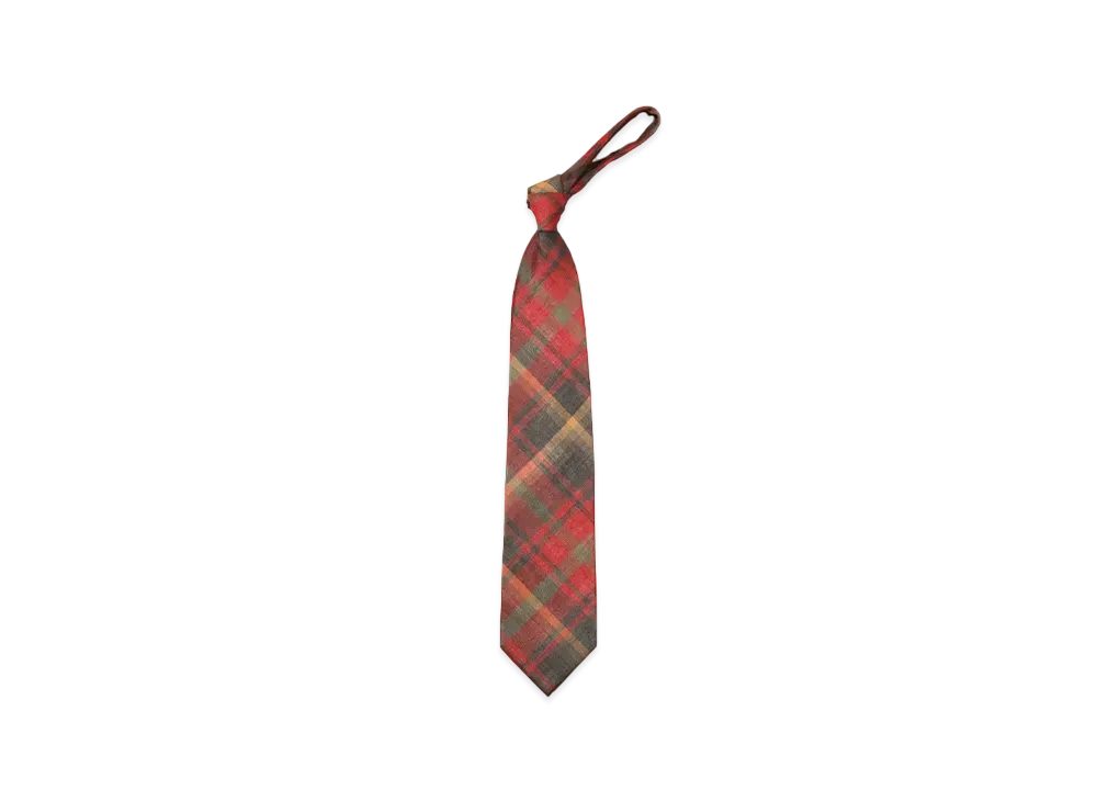 NEEDLES Neck Tie - W/N Madras Check "Red"
