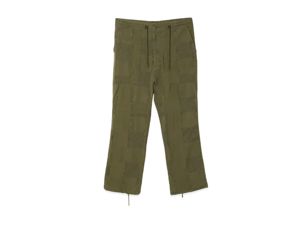 NEEDLES String Fatigue Pant - Ripstop Cut Jacquard "Khaki"