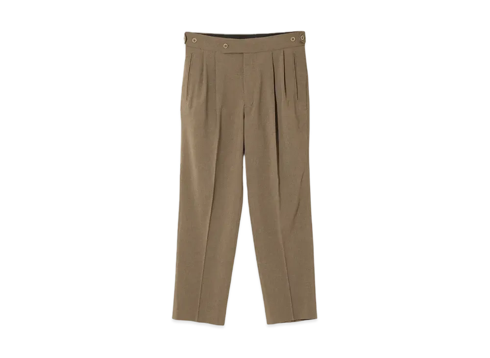 NEEDLES Tucked Side Tab Trouser - Poly Cloth "Brown"