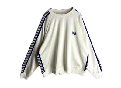 NEEDLES Track Crew Neck Shirt Poly Smooth "Beige"