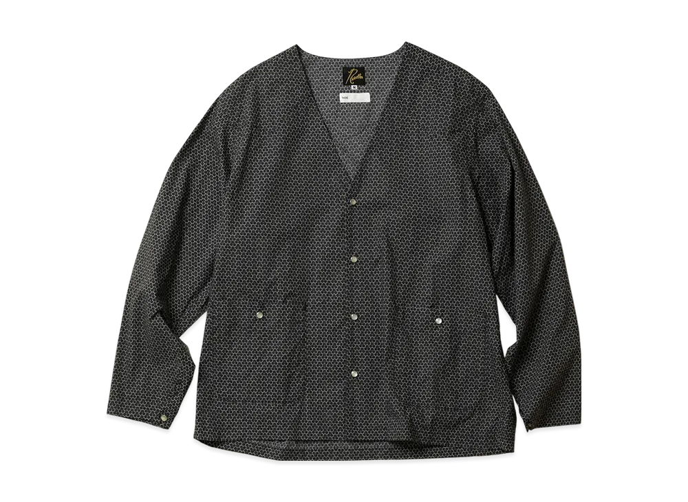 NEEDLES x ts(s) V-Neck Cowboy Shirt - Small Graphics "Black"