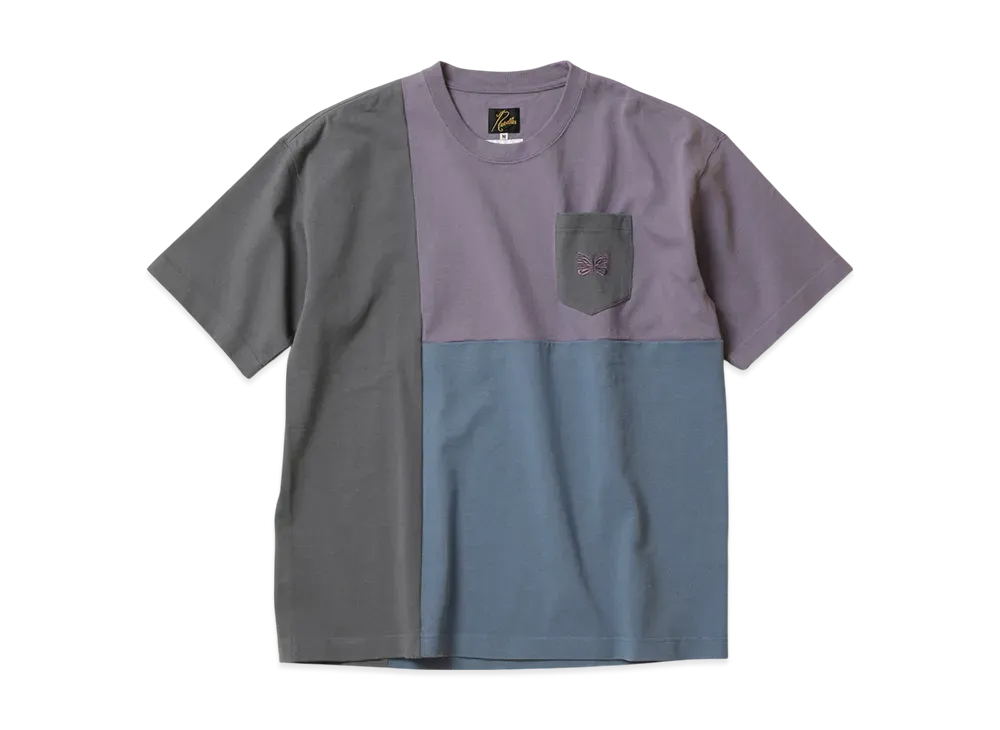 NEEDLES x ts(s) 3 Color Block Pocket T-Shirt "Purple"