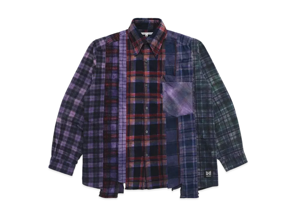 NEEDLES x madhappy Flannel Shirt "Purple Red"