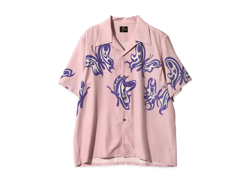 NEEDLES x KAE TANAKA S/S One-Up Shirt KT Papillon "Pink"