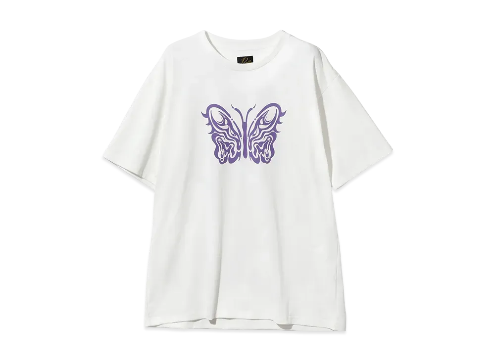 NEEDLES x KAE TANAKA S/S Crew Neck Tee Poly Jersey KT Papillon "White"