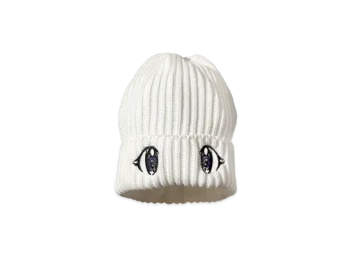 NEEDLES x KAE TANAKA Watch Cap KT Eyes EMB. "White"