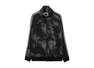 NEEDLES x STUDIOUS Exclusive Track Jacket - Poly Smooth - Printed Tie Dye "Black"