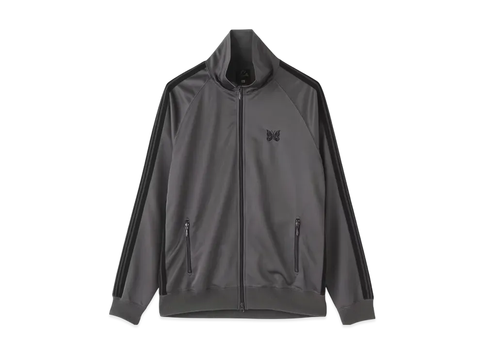 NEEDLES BEAVER Exclusive Track Jacket - Poly Smooth "Charcoal"