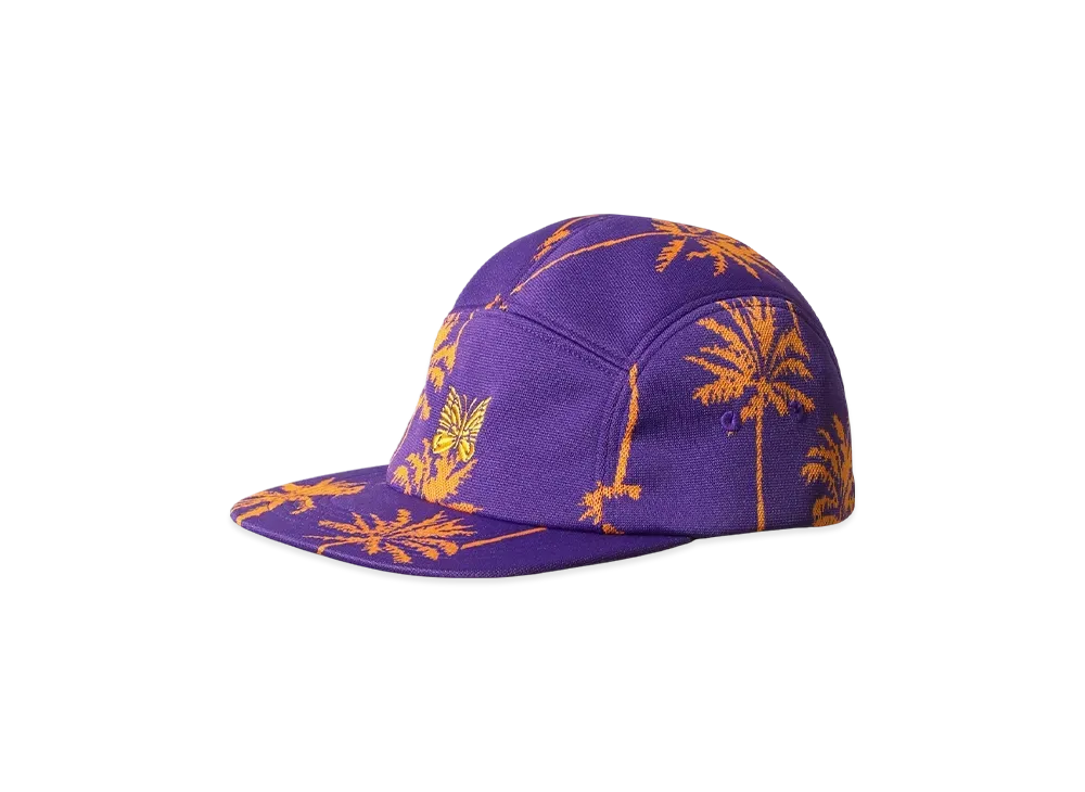 NEEDLES 5 Panel Cap - Poly JQ. / Parm Tree Stripe "Purple"