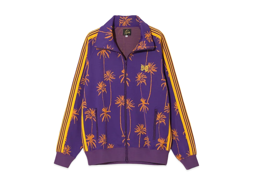NEEDLES Track Jacket - Poly JQ. / Parm Tree Stripe "Purple"