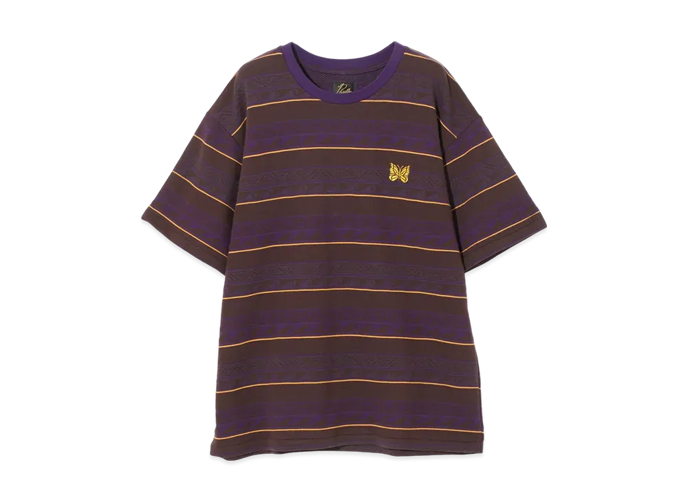 NEEDLES S/S Tee - Cotton Jacquard Jersey "Purple"