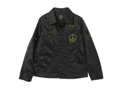 NEEDLES D.N. Coverall - Papillon Jacquard Sateen "Black"