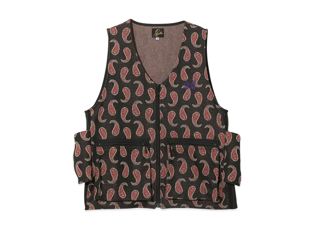 NEEDLES Radio Vest - Poly Jacquard "Black"