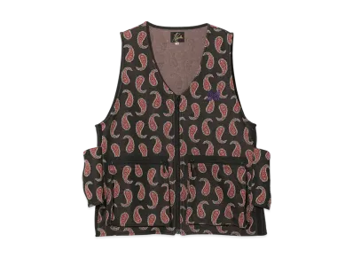 NEEDLES Radio Vest - Poly Jacquard "Black"
