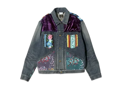 NEEDLES x Sasquatchfabrix. Penny Jean Jacket - Patchwork "Indigo"