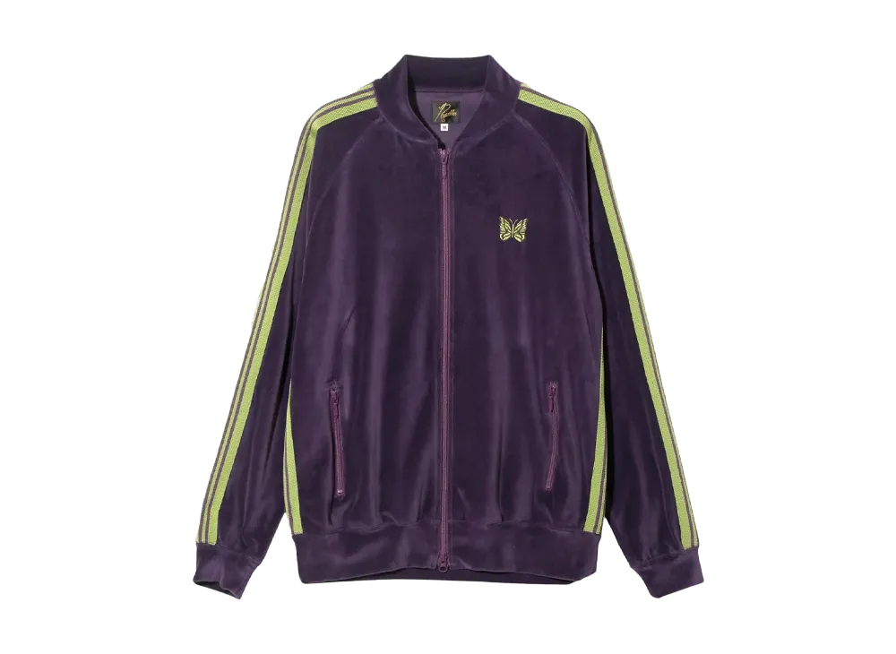 NEEDLES Rib Collar Track Jacket "Velour/Purple"