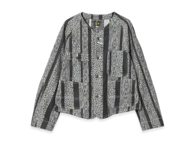 NEEDLES Engineer Jacket - 10oz Denim / Python Jacquard "Gray"