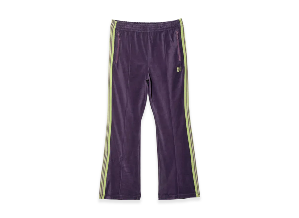 NEEDLES Boot-Cut Track Pant - C/PE Velour "Purple"