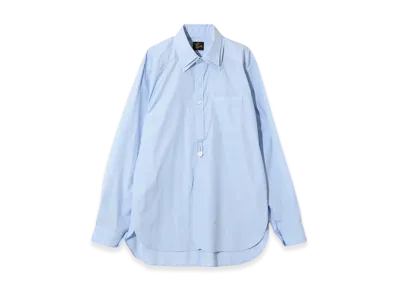NEEDLES Double Regular Collar EDW Shirt - Cotton Broadcloth "Blue"