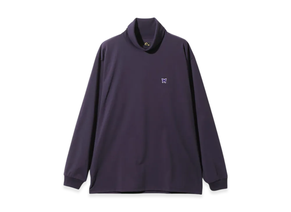 NEEDLES L/S High Neck Tee - Poly Jersey "Purple"