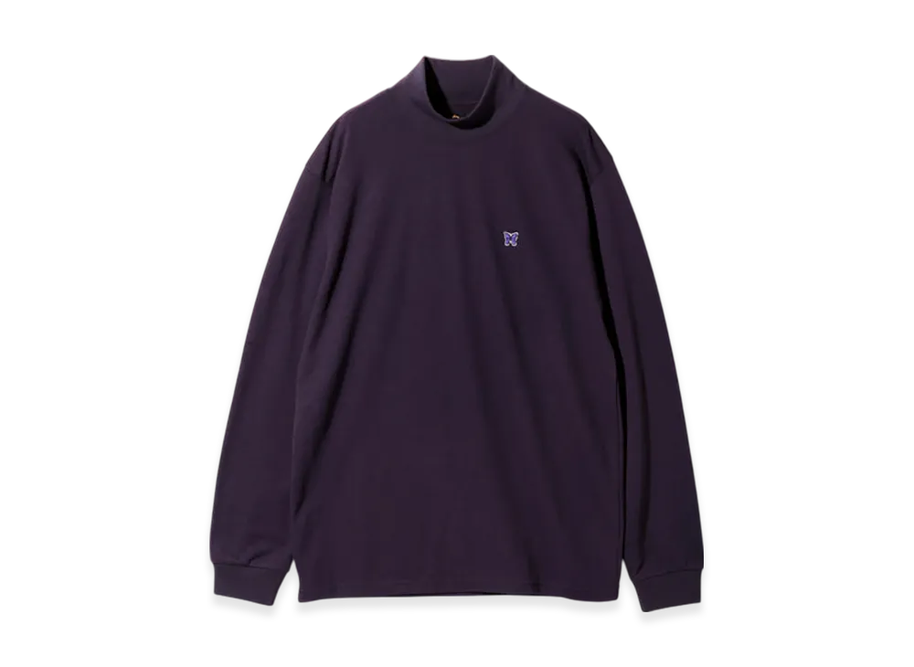 NEEDLES L/S Mock Neck Tee - Poly Jersey "Purple"