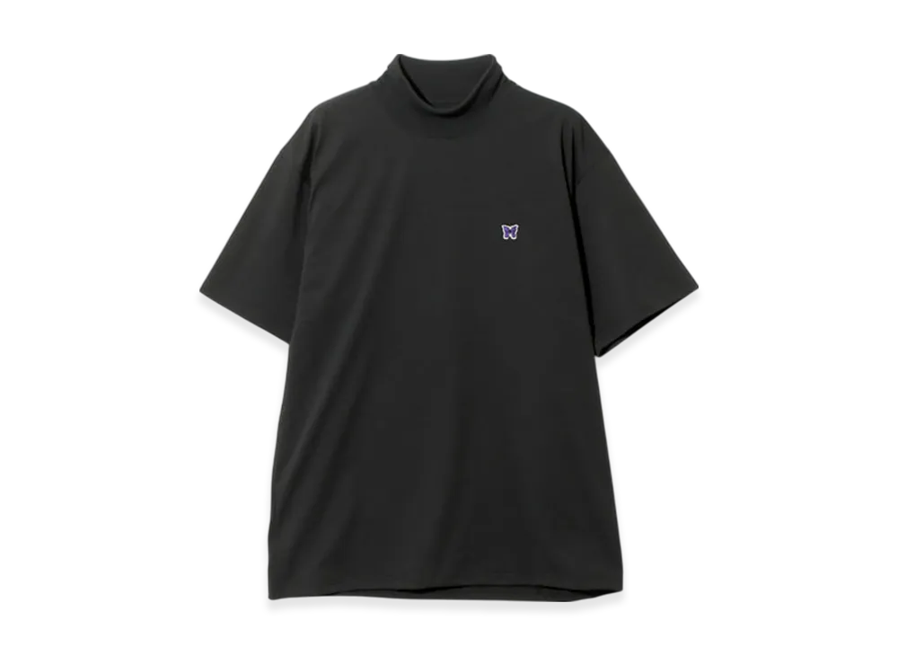 NEEDLES S/S Mock Neck Tee - Poly Jersey "Black"