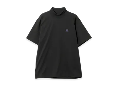 NEEDLES S/S Mock Neck Tee - Poly Jersey "Black"