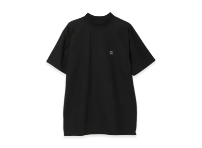 NEEDLES S/S Mock Neck Tee - Poly Pique "Black"