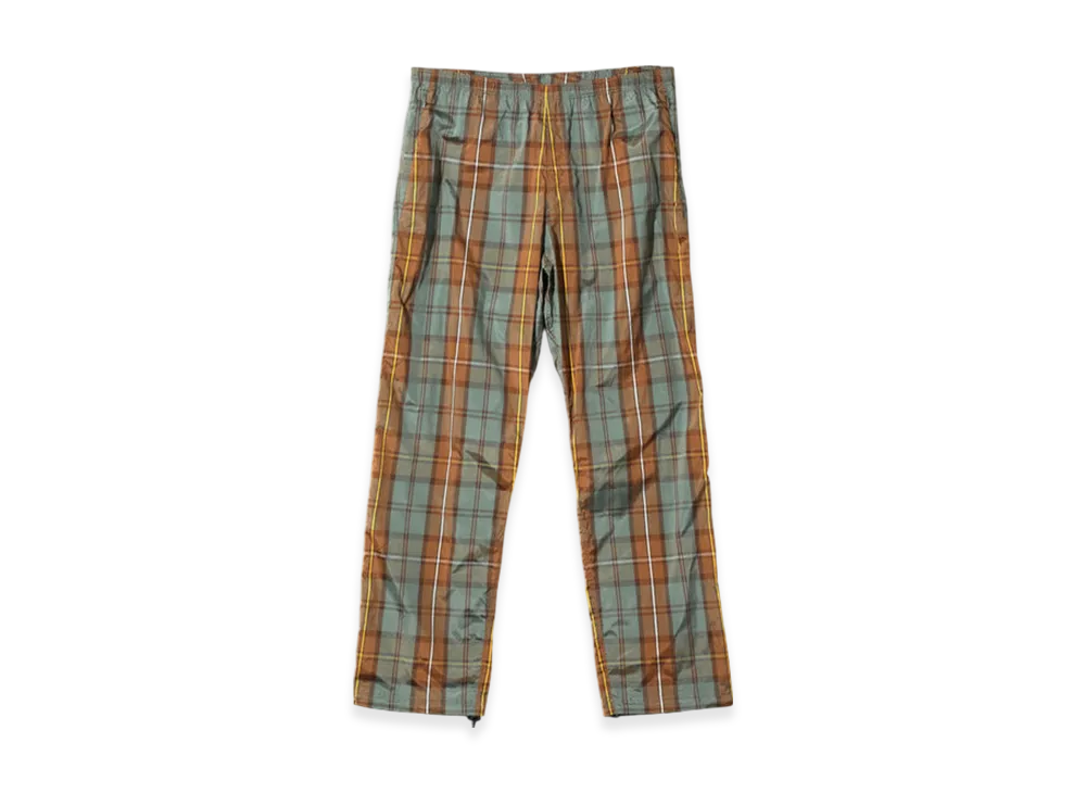 NEEDLES W.U Pant - Polyester Tartan Plaid "Orange"