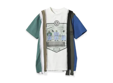 NEEDLES x Hidden 7 Cuts S/S T-Shirt "Black/Green/Off White"