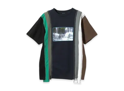 NEEDLES x Hidden 7 Cuts S/S T-Shirt "Off White/Green/Blue"