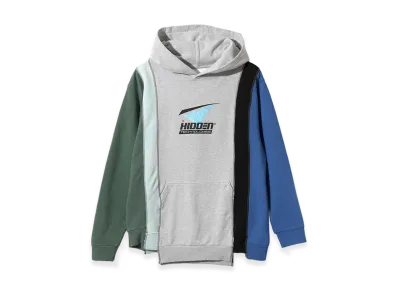NEEDLES x Hidden 5 Cuts Hoodie "Grey/Green/Blue"