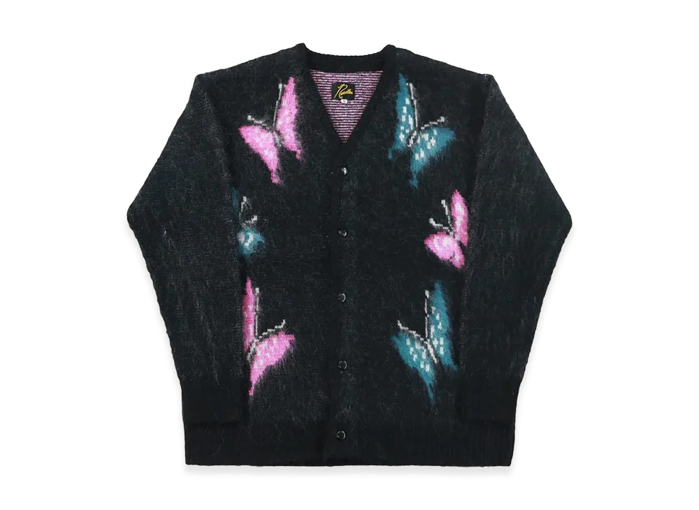 NEEDLES x The Gallery Box Exclusive Mohair Papillon Cardigan "Black"