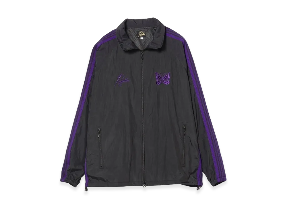 NEEDLES x Beams Nylon Track Jacket "BlackPurple"