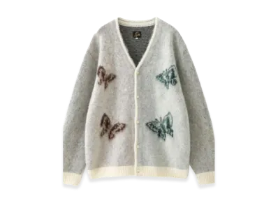 NEEDLES x Studious Mohair Papillon Cardigan "NaturalIvory"